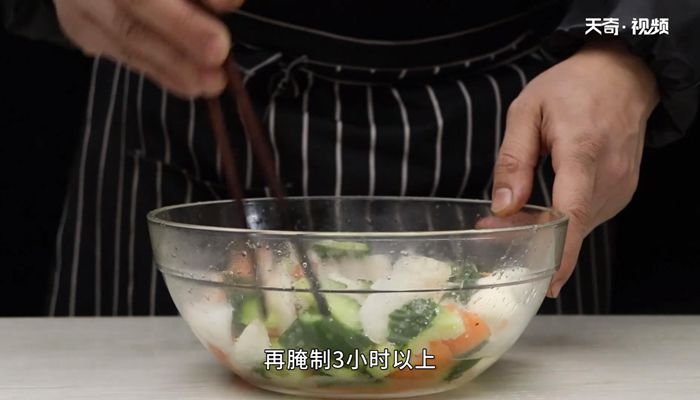 三色泡菜的做法 三色泡菜怎么做