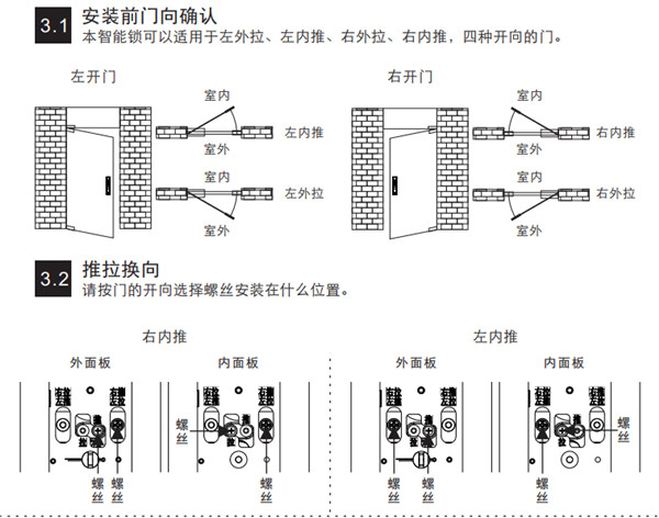 凯迪仕K7指纹锁安装说明书