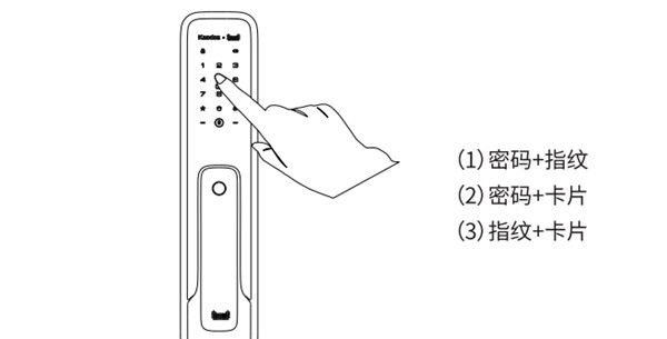 凯迪仕tk1指纹锁怎么开锁