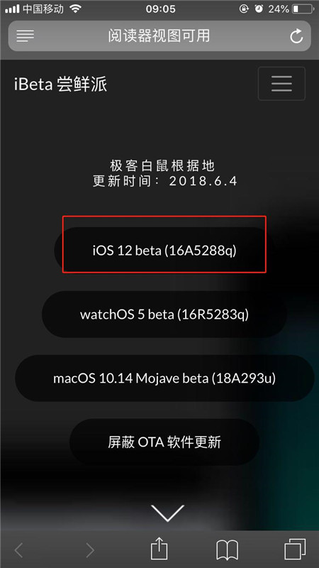 ios12 beta版怎么升级