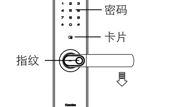 凯迪仕s8指纹锁怎么开锁