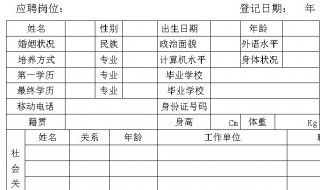 应聘登记表怎么填 应聘登记表怎么填缺点