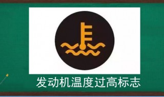 发动机温度过高标志（发动机温度过高标志是什么颜色的）