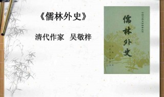 儒林外史简介（儒林外史简介50字左右）