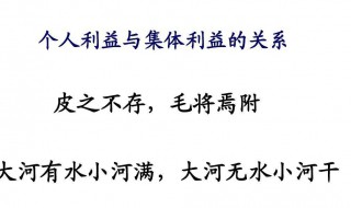 个人利益与集体利益的关系 个人利益与集体利益冲突时怎么办