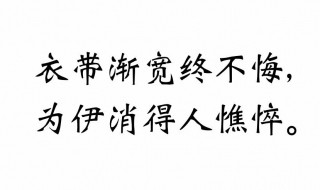 为伊消得人憔悴原文（为伊消得人憔悴原文翻译）