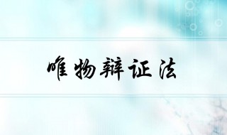 唯物辩证法的总特征是（唯物辩证法的总特征是指）