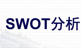 swot分析方法（swot分析方法中的s代表什么）