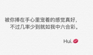 给女朋友留言的暖心句子 给女朋友留言的暖心句子情话最暖心短句