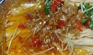 锡纸金针菇做法 锡纸金针菇做法烧烤