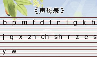 声母有几个 声母有几个韵母有几个