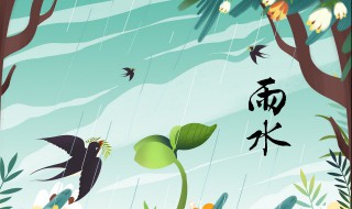 雨水节气古诗词（雨水节气古诗词图片素材）