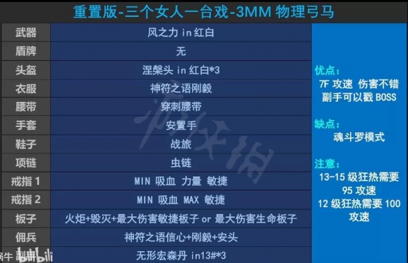 暗黑破坏神2重制版3MM弓马怎么玩 3MM弓马配装推荐