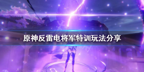 原神反雷电将军特训怎么过 原神反雷电将军特训玩法分享