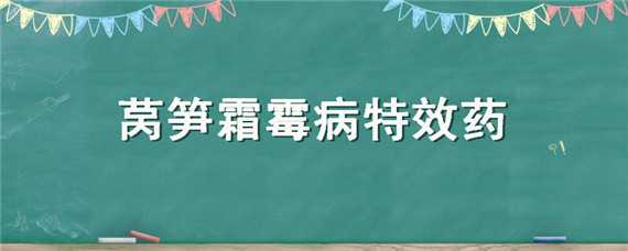 莴笋霜霉病特效药