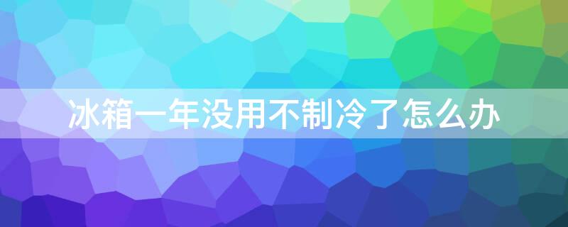 冰箱一年没用不制冷了怎么办 冰箱好几年没用,不制冷了怎么回事