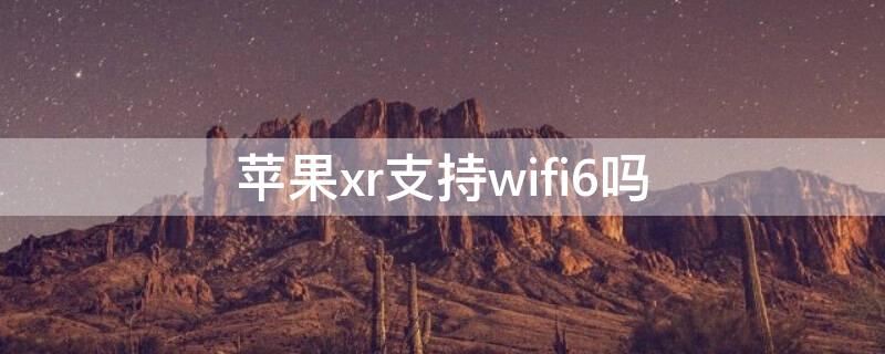 iPhonexr支持wifi6吗 iphonexr是wifi6吗