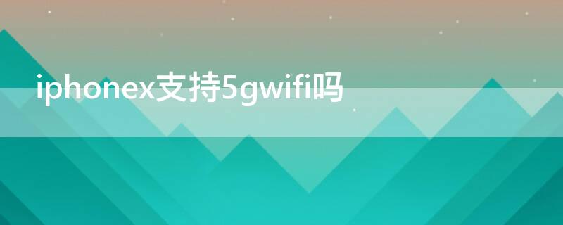 iPhonex支持5gwifi吗（iphonex支持5g网络吗）