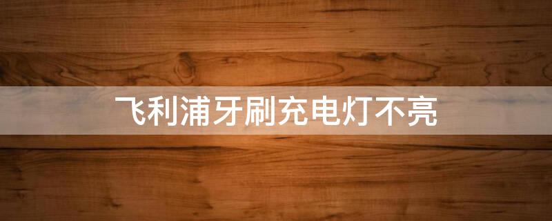 飞利浦牙刷充电灯不亮 飞利浦牙刷充电灯不亮是充满了吗