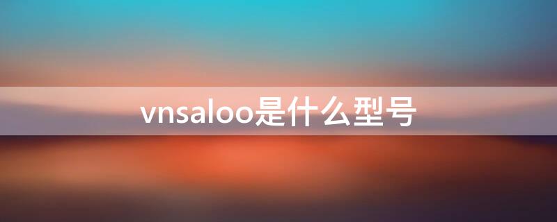 vnsaloo是什么型号 vns-aloo华为什么型号