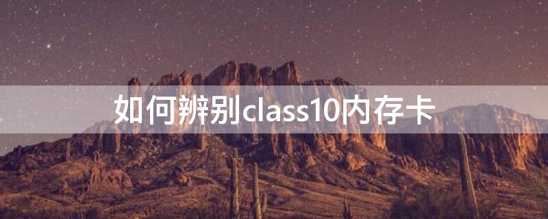 如何辨别class10内存卡（内存卡class10是什么样子的）