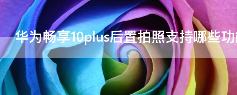 华为畅享10plus后置拍照支持哪些功能（华为畅享10plus后置拍照支持哪些功能手机）