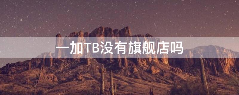 一加TB没有旗舰店吗 淘宝一加官方旗舰店是真的吗