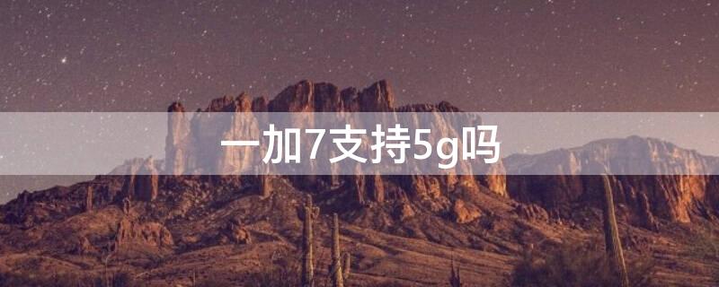 一加7支持5g吗（一加7支持5g么）