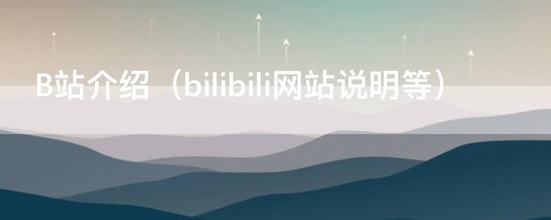 B站介绍（b站介绍豪宅的up主）