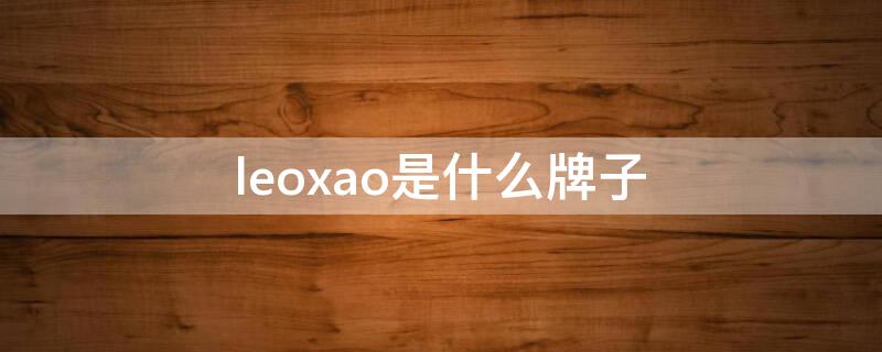 leoxao是什么牌子（loewe是轻奢还是高奢）