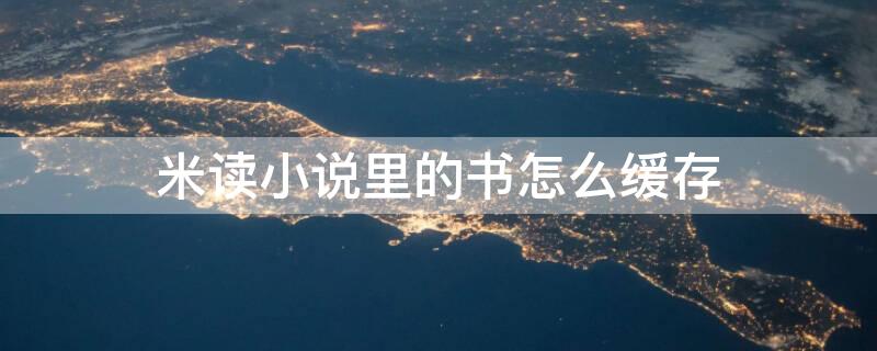 米读小说里的书怎么缓存