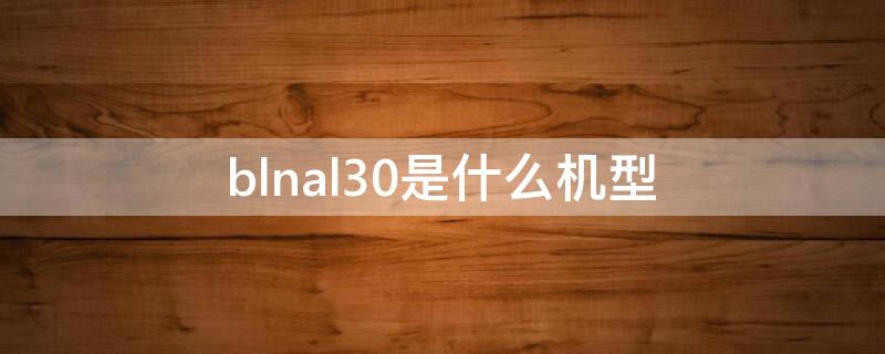 blnal30是什么机型（blnal10是什么机型）