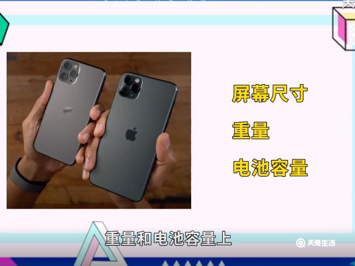 iphone11pro和max区别