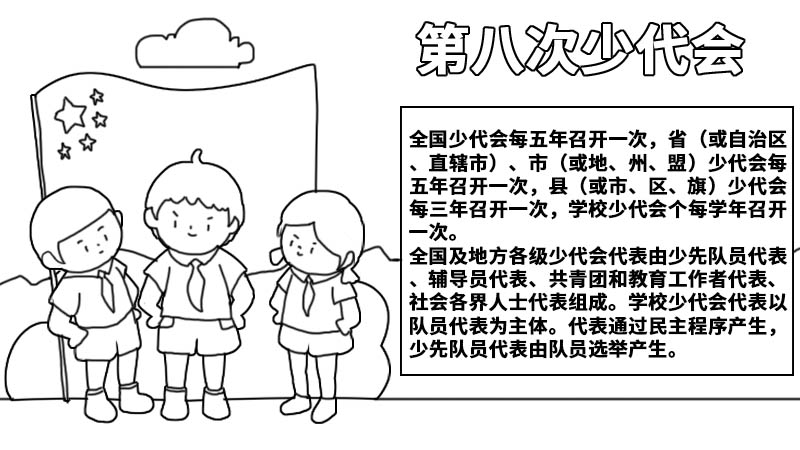 第八次少代会手抄报