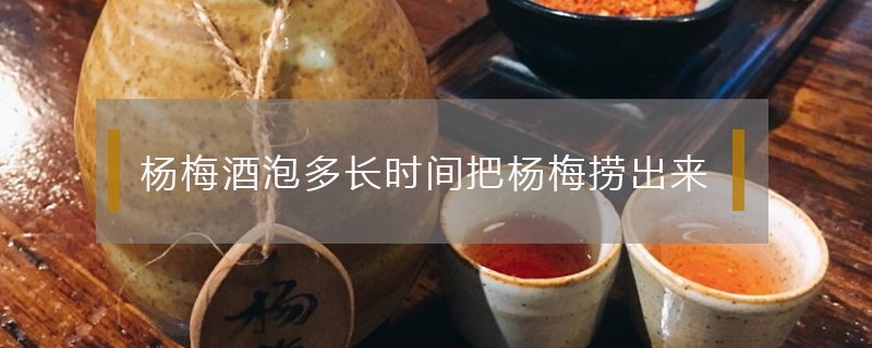 杨梅酒泡多长时间把杨梅捞出来（杨梅酒泡多长时间把杨梅捞出来最好）