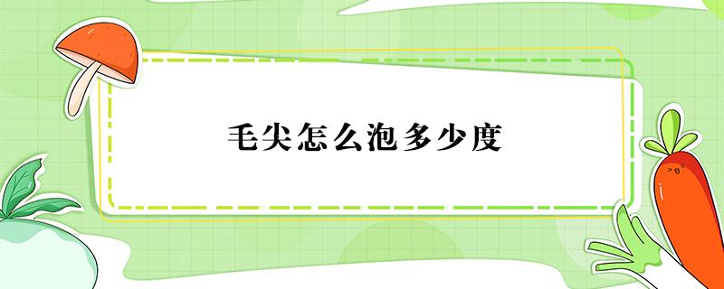 毛尖怎么泡多少度 毛尖泡多少度水