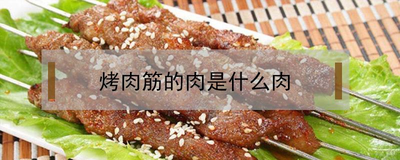 烤肉筋的肉是什么肉