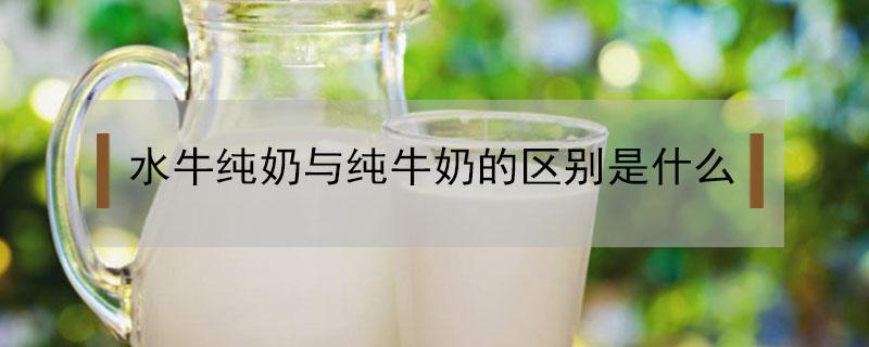 水牛纯奶与纯牛奶的区别是什么（水牛奶适合孩子喝吗）