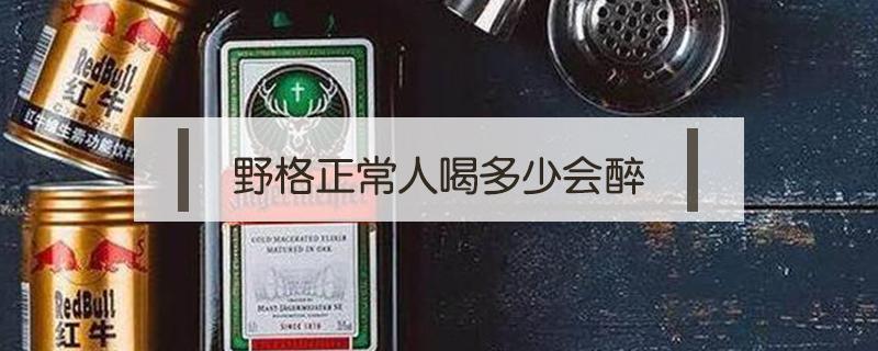 野格正常人喝多少会醉 野格多少能喝醉