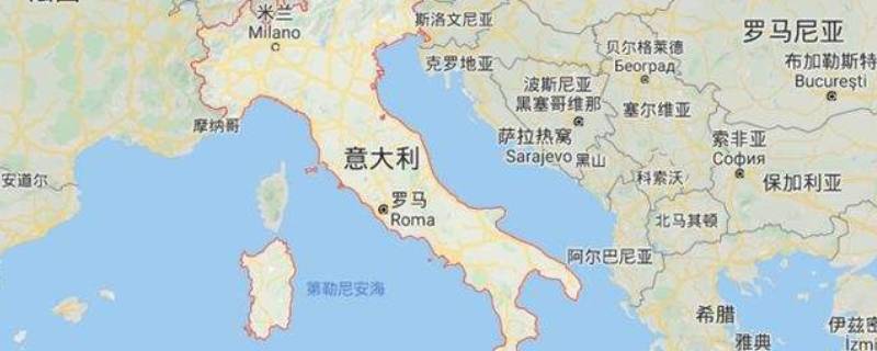 意大利在地图上像什么 意大利在地图上像什么东西