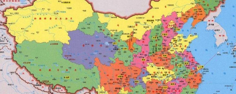 中国地图颜色各代表什么（中国地图上面的颜色代表什么意思）