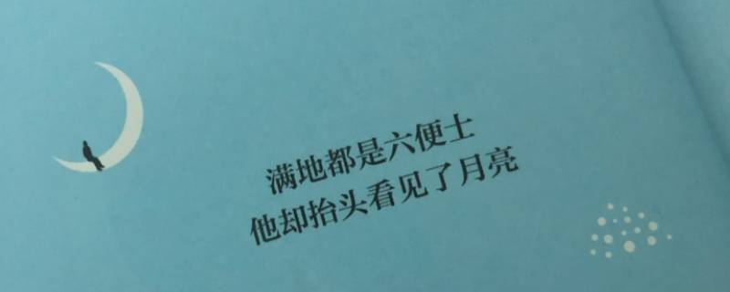 六便士和月亮经典语录 六便士和月亮经典语录 微光