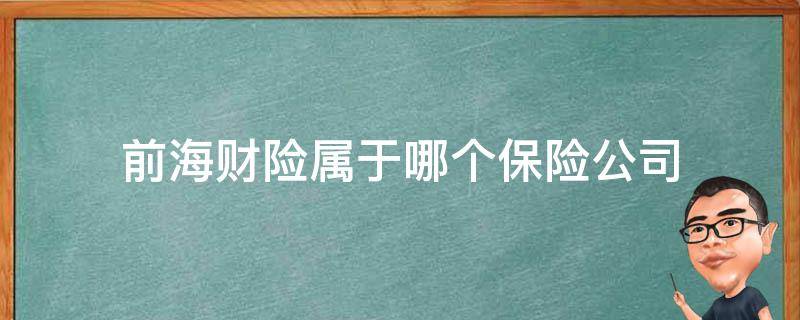 前海财险属于哪个保险公司 前海财险 是个什么公司