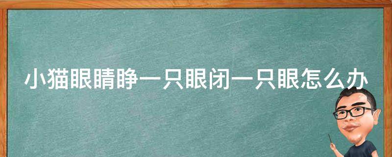 小猫眼睛睁一只眼闭一只眼怎么办 小猫眼睛睁了一只