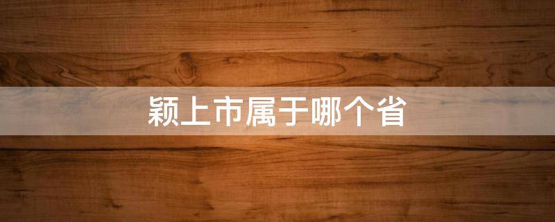 颖上市属于哪个省 颖通是上市公司吗