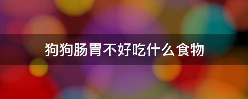 狗狗肠胃不好吃什么食物（狗狗肠胃不好吃什么食物保暖增强体质）