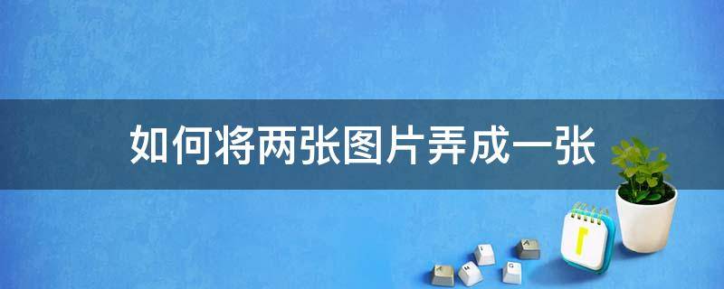 如何将两张图片弄成一张（如何将两张图片弄成一张微信）