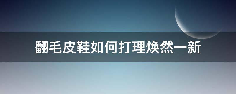 翻毛皮鞋如何打理焕然一新 翻毛皮鞋如何打理干净
