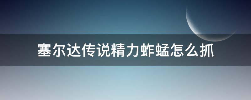 塞尔达传说精力蚱蜢怎么抓（塞尔达传说荒野之息精力蚱蜢怎么抓）