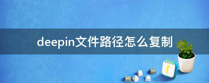 deepin文件路径怎么复制 deepin桌面文件路径